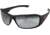 Edge Eyewear Brazeau Torque Safety Glasses - Matte Black Frame with Red E Logo / Silver Mirror Lens, One Size, XB137