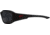 Edge Eyewear Brazeau Torque Safety Glasses - Matte Black Frame with Red E Logo / Smoke Vapor Shield Lens, One Size, XB136VS