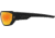 Edge Eyewear Dawson - Black Frame / Aqua Precision Red Mirror Lenses, Black Frame, XDAP419