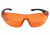 Edge Eyewear Dragon Fire Safety Glasses - Black Frame, Tiger's Eye Lens XDF610