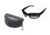 Edge Eyewear Falcon Safety Glasses - Black Frame, Gradient Lens, Polarized TSFG716 w/ FREE Hard Case