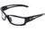 Edge Eyewear Kazbek Safety Glasses Black Frame Clear Lens Asian Fit Sk111 Aft