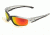 Edge Eyewear Kazbek - Black Frame, Aqua Precision Red Mirror Lens SKAP119