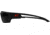 Edge Eyewear Kazbek Torque Safety Glasses - Matte Black Frame with Red E Logo / Polarized Smoke Lens, One Size, TSK236