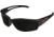 Edge Eyewear Kazbek Torque Safety Glasses - Matte Black Frame with Red E Logo / Polarized Smoke Lens, One Size, TSK236