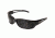 Edge Eyewear Kazbek XL Sunglasses, Black Frame, Smoke Vapor Shield Lenses, SK-XL116VS