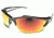 Edge Eyewear Khor - Black Frame, Aqua Precision Red Mirror Lens SDKAP119