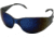 Edge Eyewear Kirova Safety Glasses Black Frame Blue Mirror Lens Ab118