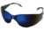 Edge Eyewear Kirova Safety Glasses - Black Frame, Blue Mirror Lens AB118