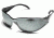 Edge Eyewear Kirova Safety Glasses - Black Frame, Silver Mirror Lens AB117