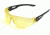 Edge Eyewear Kirova Safety Glasses - Black Frame, Yellow Lens AB112