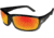 Edge Eyewear Mazeno Slim Fit Safety Glasses, Black Frame / Aqua Precision Red Mirror Lenses, One Size, PMAP119
