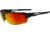 Edge Eyewear Pumori - Matte Black Frame / Aqua Precision Red Mirror Lenses, Black Frame, XPAP419