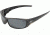Edge Eyewear Reclus Safety Glasses Black Frame Silver Mirror Lens Sr117