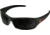 Edge Eyewear Reclus Torque Safety Glasses - Matte Black Frame with Red E Logo / Polarized Smoke Lens, One Size, TSR236
