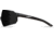 Edge Eyewear Urgent Fury Shooting Glasses, Black Frame, G-15 Vapor Shield Lenses, Standard, UF17VS