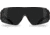 Edge Eyewear Urgent Fury Shooting Glasses, Black Frame, Polarized Smoke Vapor Shield Lenses, Standard, UF16PVS