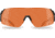 Edge Eyewear Urgent Fury Shooting Glasses, Black Frame, Tigers Eye Vapor Shield Lenses, Standard, UF14VS