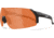Edge Eyewear Urgent Fury Shooting Glasses, Black Frame, Tigers Eye Vapor Shield Lenses, Standard, UF14VS