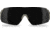 Edge Eyewear Urgent Fury Shooting Glasses, Conifer Green Frame, G-15 Vapor Shield Lenses, Standard, UF37VS