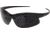 Edge Tactical Eyewear Sharp Thin Temple Sunglasses, Soft-Touch Matte Black Frame / G-15 Vapor Shield Lens, One Size, SSE61-G15-TT