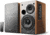 Edifier R1280T Powered Bookshelf Speakers, Brown, Medium, 4001345