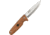 EKA Nordic W12 Wood Fixed Blade Knife, 9in, 4.25in, Swedish Sandvik Steel, Drop Point, Brown, Wood Handle EKA614302
