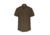 Elbeco TexTrop2 Zippered Short Sleeve Polyester Shirt - Mens, 19 in, Brown, Z3315N-19