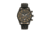 Elevon Curtiss Leather-Band Watch W/ Date, Black/Brown, ELE104-6
