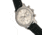 Elevon Langley Chronograph Leather-Band Watch W/ Date, Silver/Black, ELE103-1
