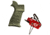 Elftmann Tactical Elftmann 3 Gun Trigger Curved 3 GUN-S W/ Stark Equipment AR Rifle Grip, with Hook Mount, Green ANG-HM-GR