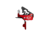 Elftmann Tactical Apex .170 Straight FA Trigger, Red, APEX-.170-R-S-FA