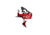 Elftmann Tactical Apex .170 Trigger FA, Curved, Red, APEX-.170-R-C-FA