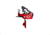 Elftmann Tactical Apex Pro Straight FA Trigger, Red, APEX-PRO-R-S-FA