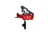 Elftmann Tactical Apex AR-15 Straight Adjustable Trigger, Black Shoe, Anodized, Red, APEXBS