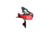 Elftmann Tactical Apex Pro AR-15 Straight Adjustable Trigger, Black Shoe, Anodized, Red, APEXPROBS