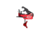 Elftmann Tactical Se Curved FA Trigger, Red, SE-R-C-FA
