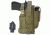 Elite Survival Systems Belt Holster, Right Hand, Coyote Tan - Most 5in BBL 7681-T-RH