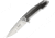 Elite Tactical Framelock Folding Knife, 3.75in Stonewash 8Cr13Mov SS Drop Point, Stonewash SS Handle With Carbon Fiber Inlay, Thumb Stud, ET-1018SW