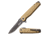 Elite Tactical Readiness Spring Assisted Knife, 3.5 in, 8Cr13 Stainless Steel, Drop Point, Serrated, Tan, ET-A001TNS