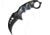 ElitEdge Blue Dragon Karambit A/O Folding Knife, 5in Closed, 2.75in, Black Stainless Karambit Blade, Black Synthetic Handle, 10-A52BL