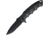 ElitEdge CF Pattern Serrated A/O Folding Knife, 5in Closed, 3.75in, Black Partially Serrated Stainless Blade, Black Nylon Handle, 10-A65GCF