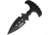 ElitEdge Push Dagger SW Knife, 5.63in Overall, 3in Black Stonewash Double Edge Stainless Dagger Blade, Black Nylon Handle, Nylon Sheath, 20-641SW
