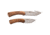 Elk Ridge 2 Set Fixed Blade Knife, 3.75 in, 3Cr13 Stainless Steel Stainless Steel, Gut Hook/Drop Point, Brown, ER-200-10BR