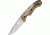 Elk Ridge Camo Hunter Fixed Blade Knife, 4in, Stainless Blade, Snow Blind CamoAluminum Handle ER046CA