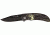 Elk Ridge Camo Linerlock Folding Knife, 2.625in, Black Coated Drop Point, Camo Aluminum Handle ER118