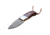 Elk Ridge Drop Point Fixed Blade Knife, 2.25 in, Damascus Steel, Rose Wood, ER-111RDM