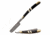 Elk Ridge ER-955WBCB Manual Folding Knife, 2.75in, 3CR13 Stainless Steel, Razor, Damascus Blade, Pakkawood Handle, Nickle/Black/Bone, ER-955WBCB