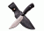 Elk Ridge Fixed Blade, 10.5in, Stainless Steel Blade, Black Wood Handle ER-550BK
