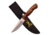 Elk Ridge Fixed Blade, 8.5in, Stainless Steel Blade, Pakkawood And Burl Wood Handle ER-557